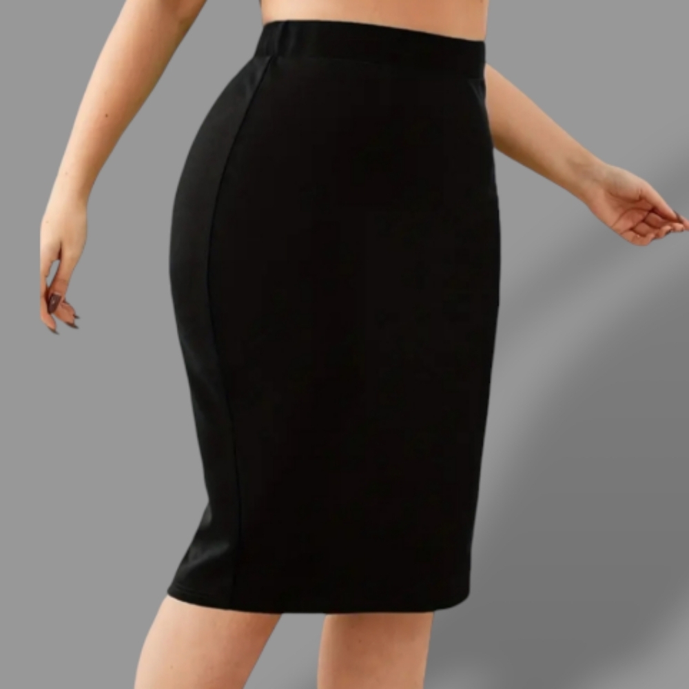 🛑BOGO 🆕Chic Black Midi (Knee) Skirt